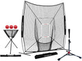 8x8 Practice Net and Portable Tee Bundle