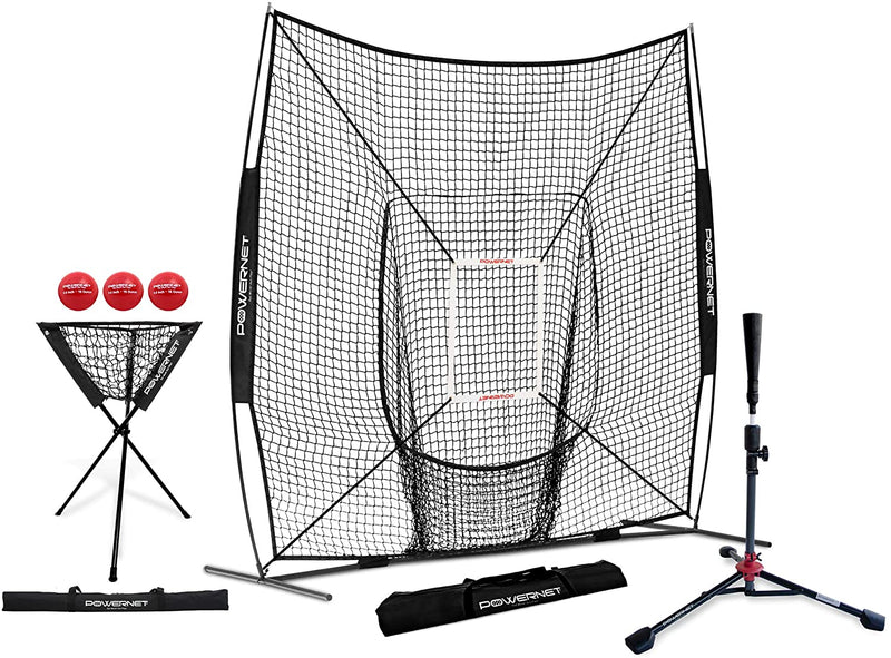 8x8 Practice Net and Portable Tee Bundle