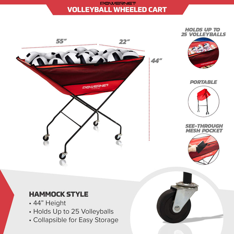 Volleyball Wheeled Cart
