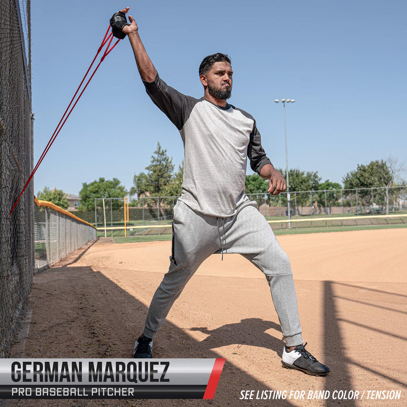 Arm Care Bundle | Strength and Conditioning PowerBands + Plyo Balls + Weighted Baseballs | Rehab Throwing Injuries and Build Arm Strength