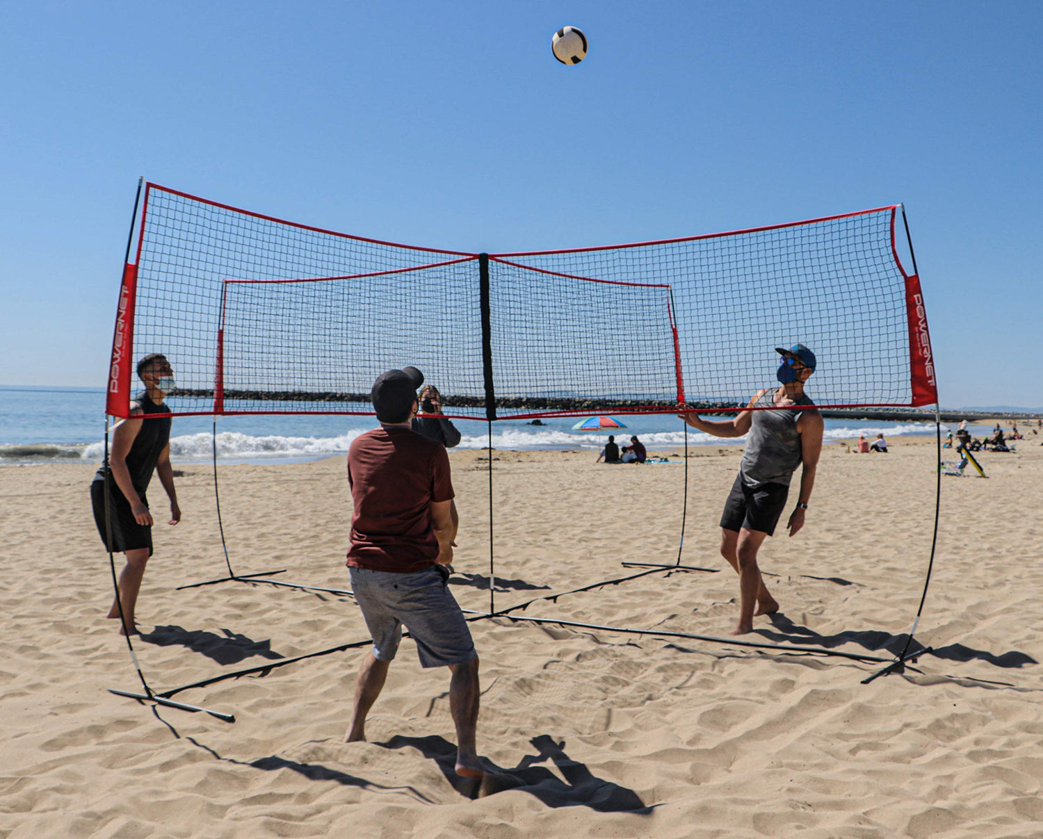 Four Square Volleyball Training Net Game – TrainingNets by PowerNet