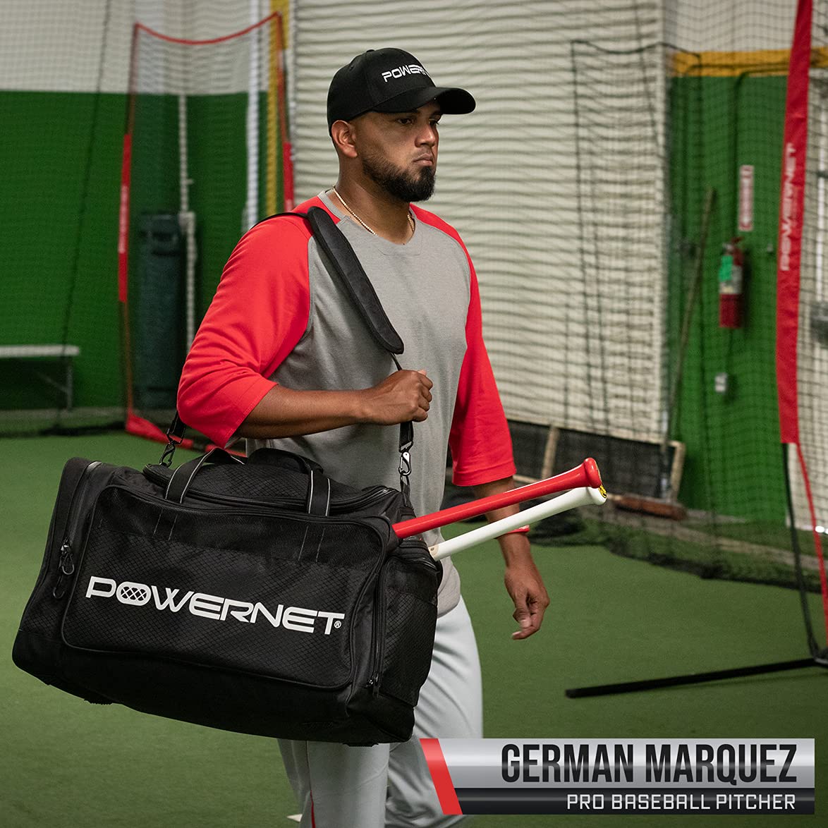 Baseball duffel bag with bat holder deals