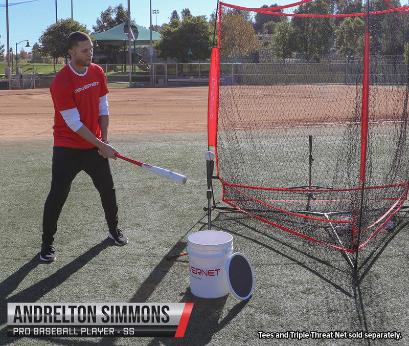 Bucket and Training Balls Bundle | Baseballs +2.8" Weighted Balls + Crushers