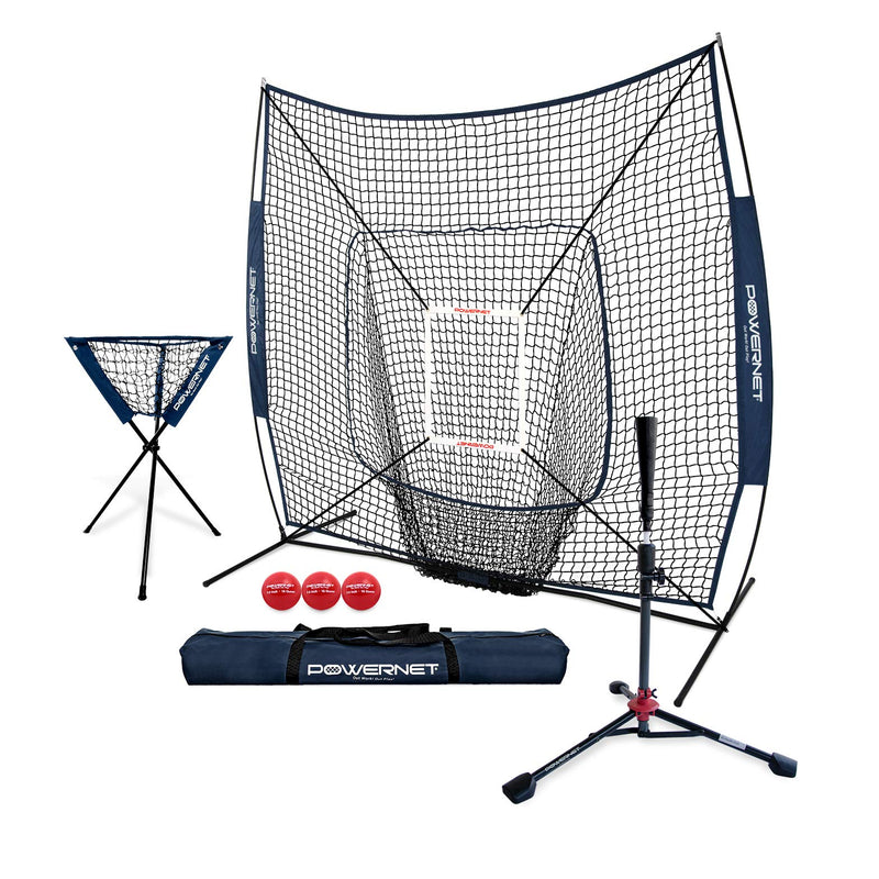 7x7 Practice Net and Tee Total Bundle