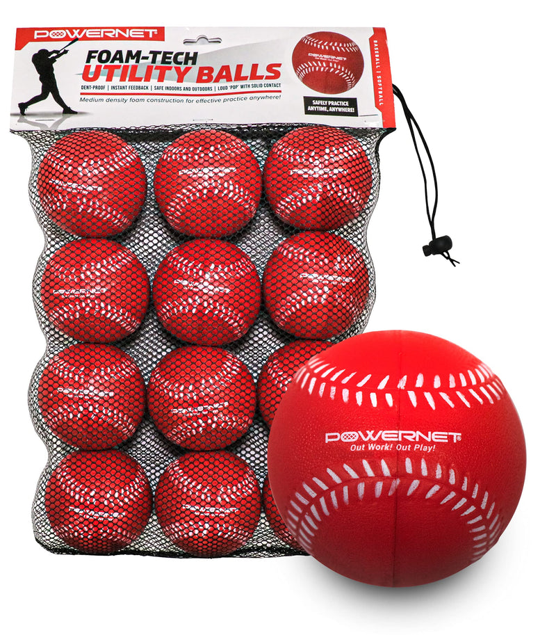 Foam-Tech Utility Training Balls | Baseball Size | Dent-Proof