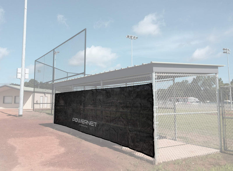 Fence Shade Net Cover | Portable Dugout Sun Screen | 18.75 FT x 7 FT