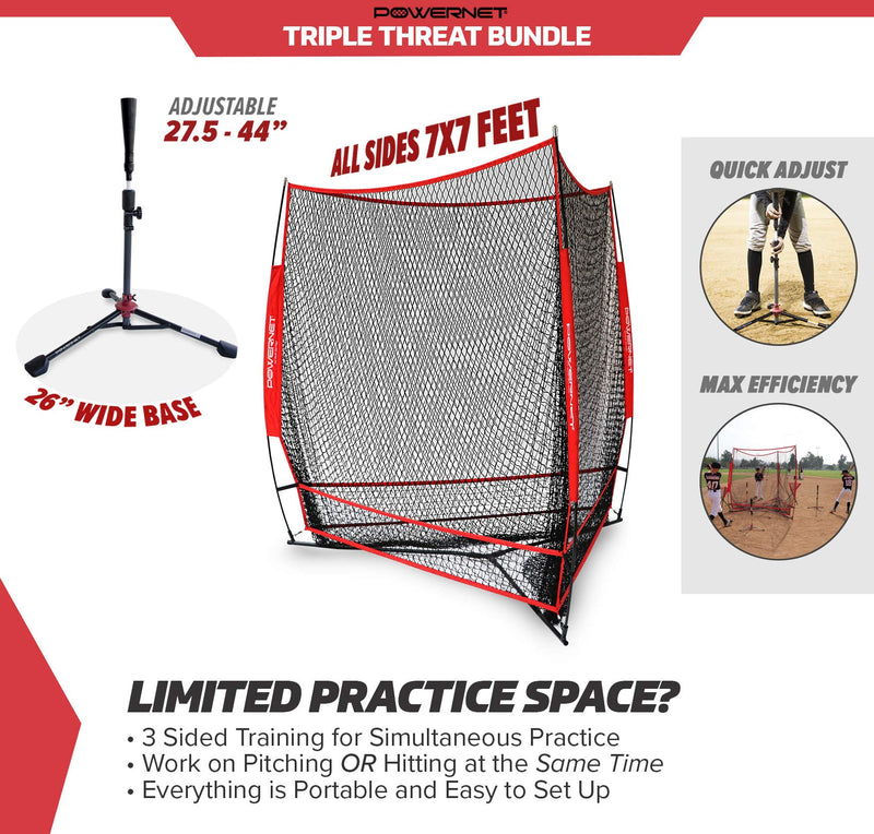 Triple Threat Team Training Net Softball Bundle