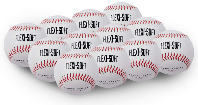 Flexi Soft Baseballs 12 Pack | Cushioned Core Safety Ball