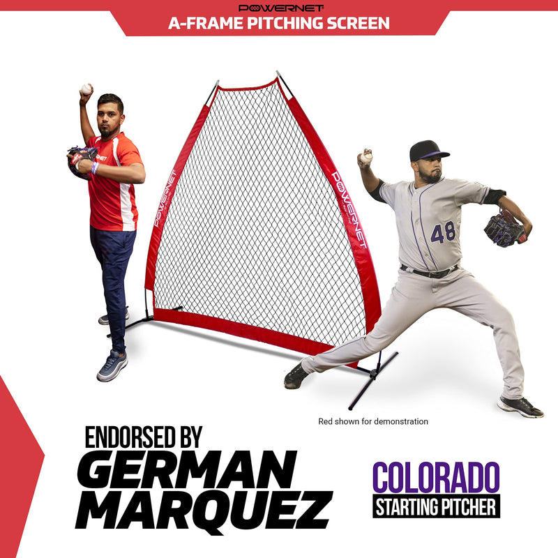 A-Frame Baseball Pitching Screen Net