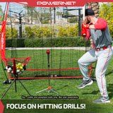 Deluxe Tee (2.5 lbs), Ball Caddy, 2 PK Weighted Training Balls Bundle sports PowerNet