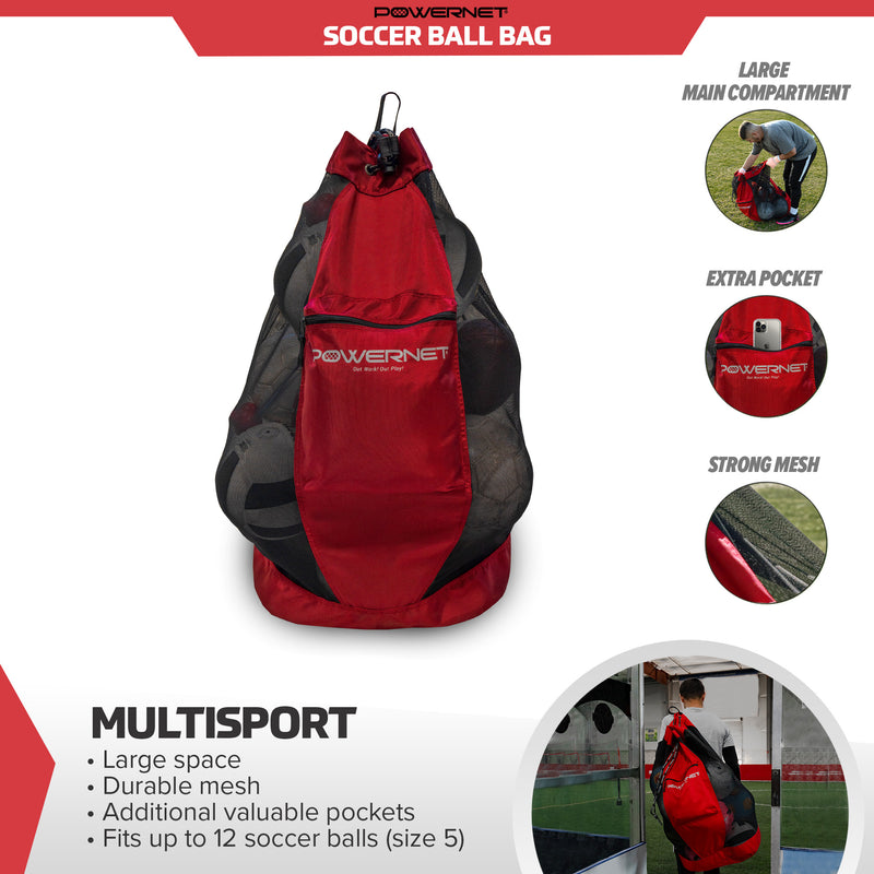 Soccer Ball Large Bag | Mesh Bag Storage Sack