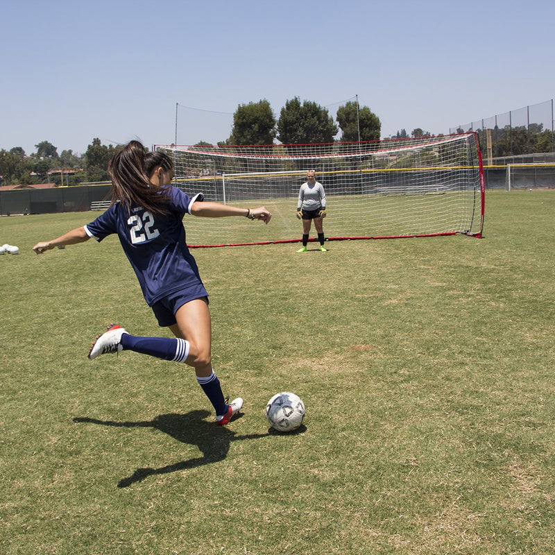 Soccer Goal 24x8 Regulation Size With Wheeled Carrying Bag