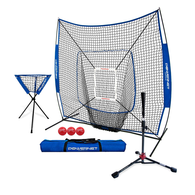 7x7 Practice Net and Tee Total Bundle