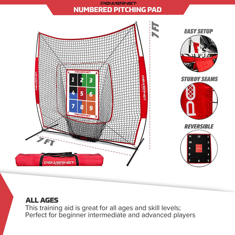 Numbered Pitching Pad | Baseball Softball Target