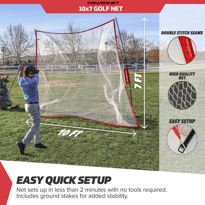 Golf Net 10x7 | Use Real or Practice Balls
