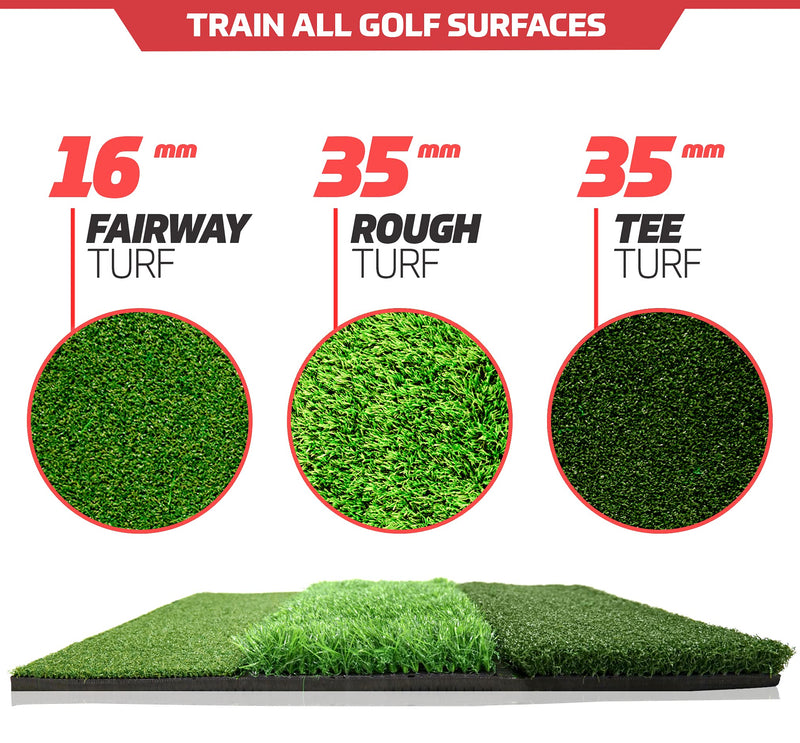 Golf Hitting Mat | Artificial Tri-Turf Grass