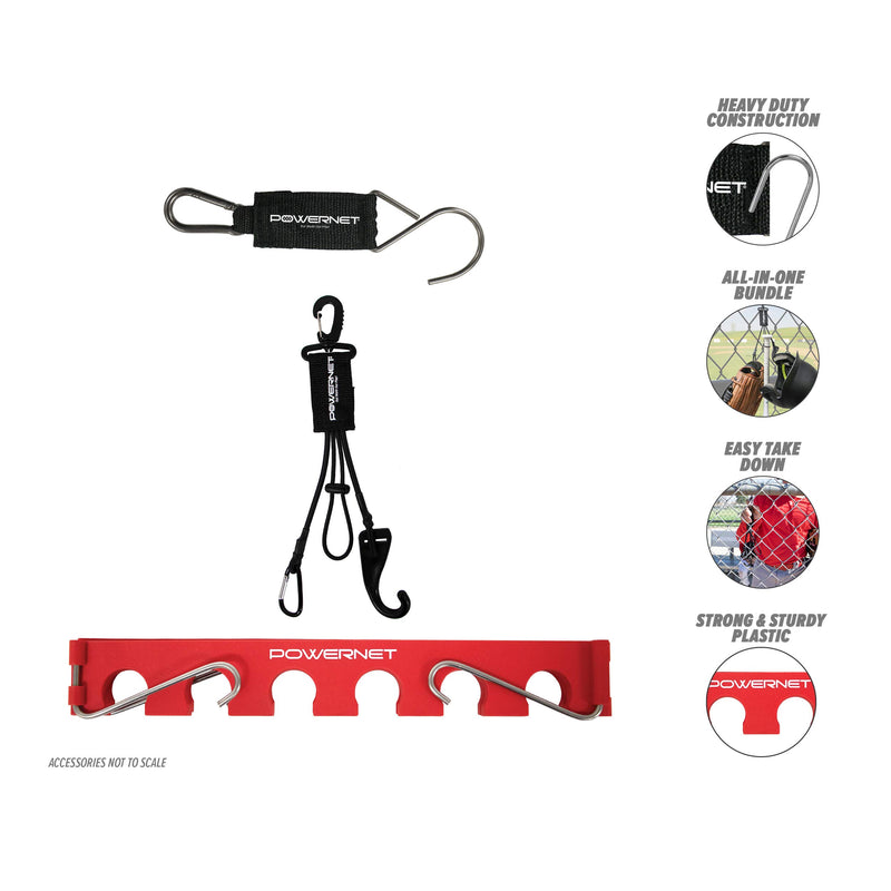 Dugout Bundle | Bat Fence Rack + Fence Hook + Gear Hanger