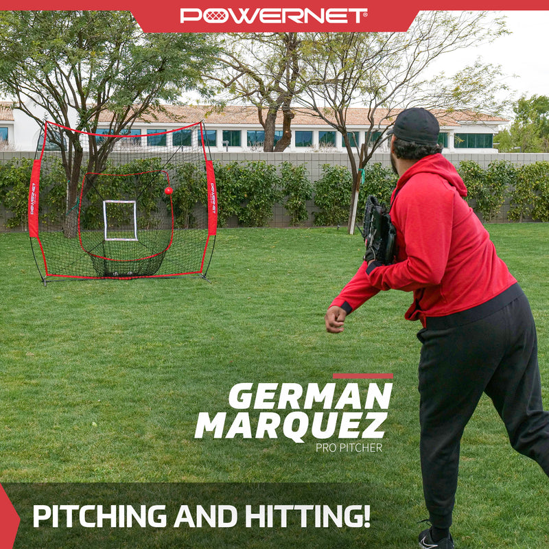 7x7 Practice Net and Tee Total Bundle