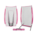 I-Screen w/ Frame + Infielder Net Bundle Sports PowerNet Pink