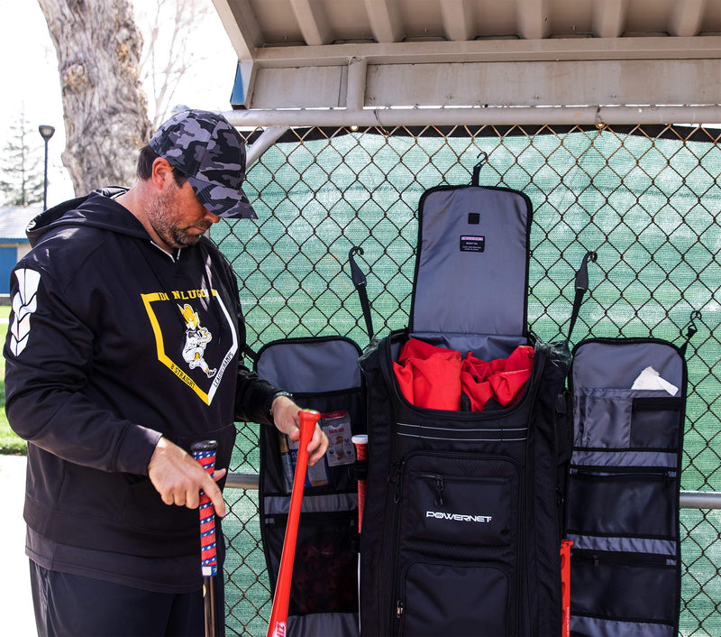 All Gear Transporter | Rolling Baseball Equipment Bag for Coaches All w/Terrain Wheels