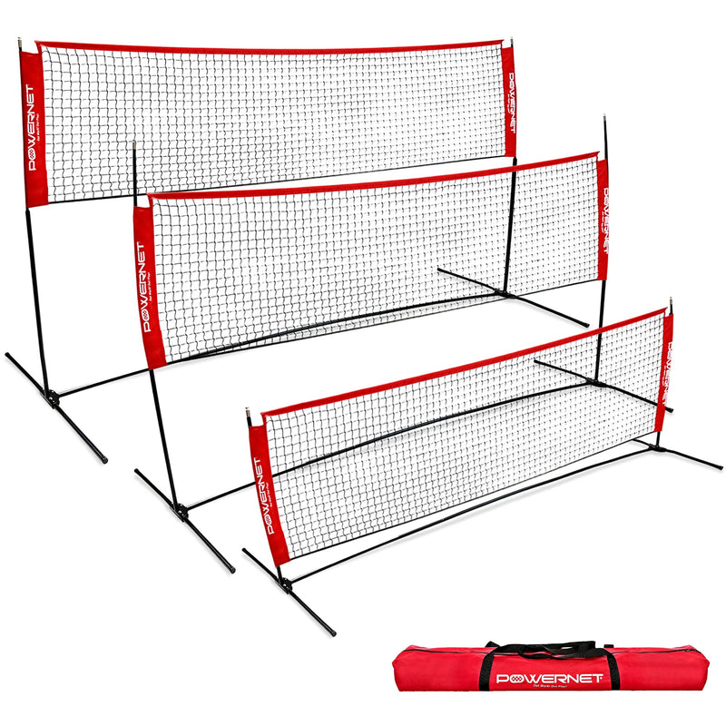 Portable Badminton, Tennis, Volleyball, Pickleball Net 10x3 FT
